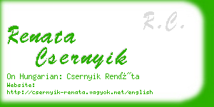 renata csernyik business card